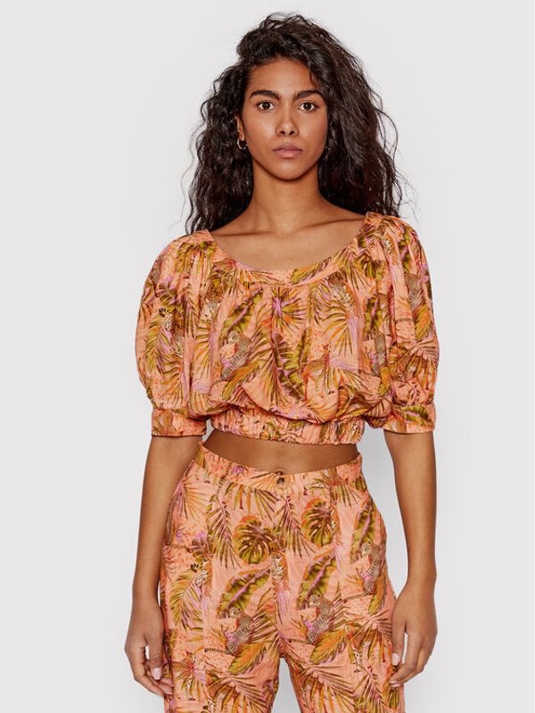 Desigual Desigual Majica Safar 22SWBW32 Narančasta Regular Fit