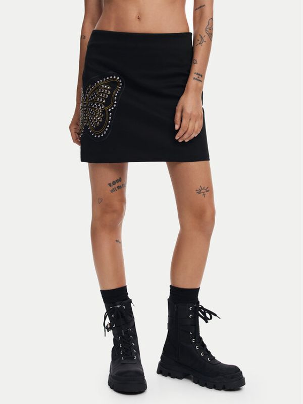 Desigual Desigual Mini suknja Bangkok 24WWFW01 Crna Slim Fit
