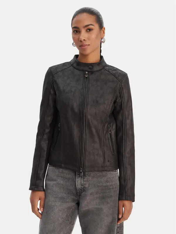 Desigual Desigual Prijelazna jakna 26SWEW10 Crna Regular Fit