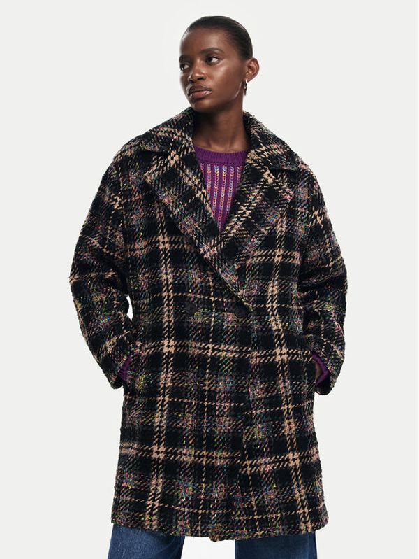 Desigual Desigual Prijelazni kaput Corcega 24WWEWAW Smeđa Regular Fit