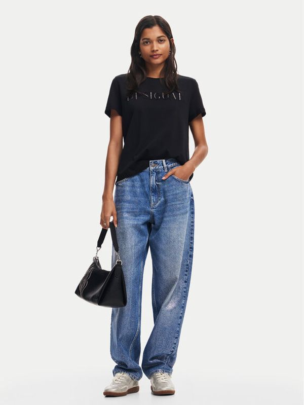 Desigual Desigual T-shirt Brandy 24WWTK24 Crna Regular Fit