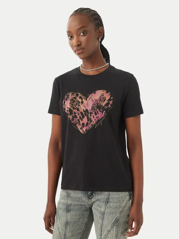 Desigual Desigual T-shirt Tiger 26SWTK53 Siva Regular Fit