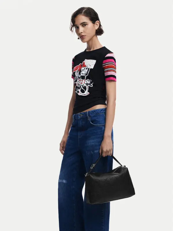 Desigual Desigual Torbica All Mickey Bergamo 25SAXP65 Crna