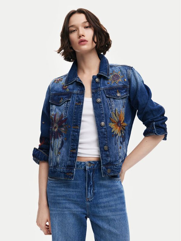 Desigual Desigual Traper jakna Atenas 24WWED18 Plava Regular Fit