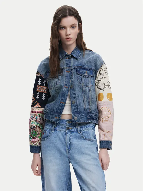 Desigual Desigual Traper jakna Cassid 25SWED59 Plava Regular Fit