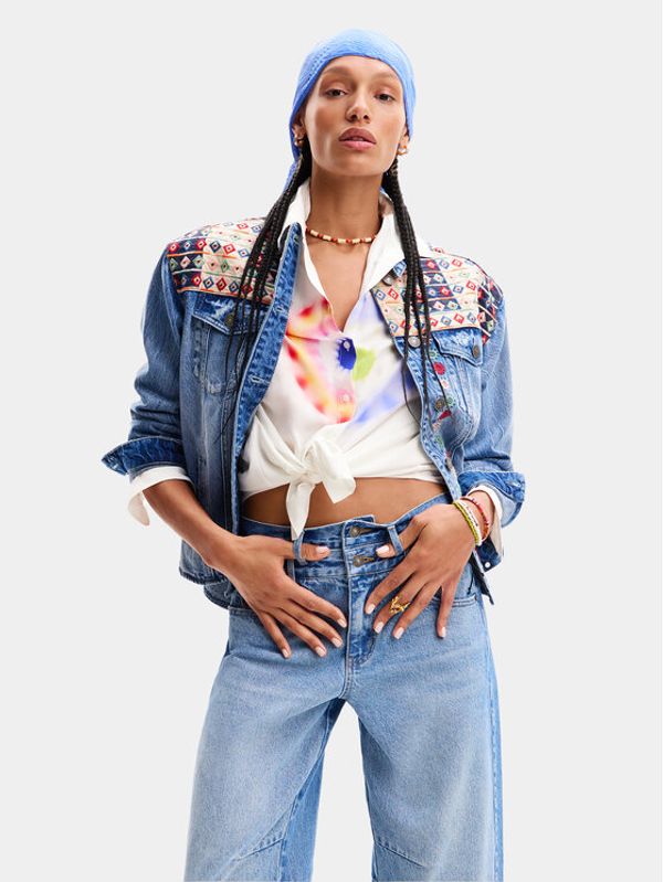 Desigual Desigual Traper jakna Donis 24SWED13 Plava Regular Fit