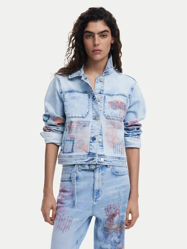 Desigual Desigual Traper jakna Los Angeles 25SWED03 Plava Regular Fit