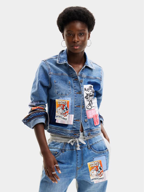 Desigual Desigual Traper jakna MICKEY Walter 24SWED40 Plava Regular Fit