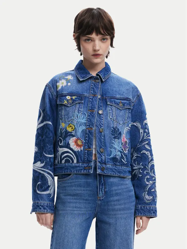 Desigual Desigual Traper jakna Misouri 25SWED55 Plava Regular Fit