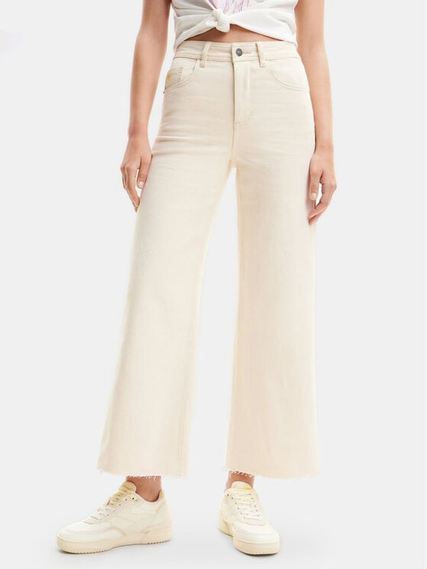 Desigual Desigual Traperice Denvere 24SWDD76 Écru Cropped Fit