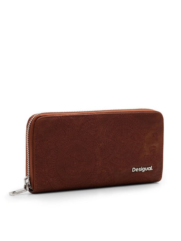 Desigual Desigual Veliki ženski novčanik Dejavu Fiona 24WAYP21 Smeđa