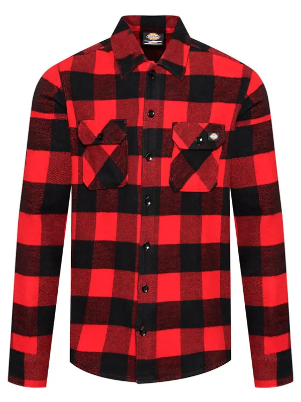 Dickies Dickies Košulja Unisex New Sacramento DK0A4XDZRDX Crvena Regular Fit