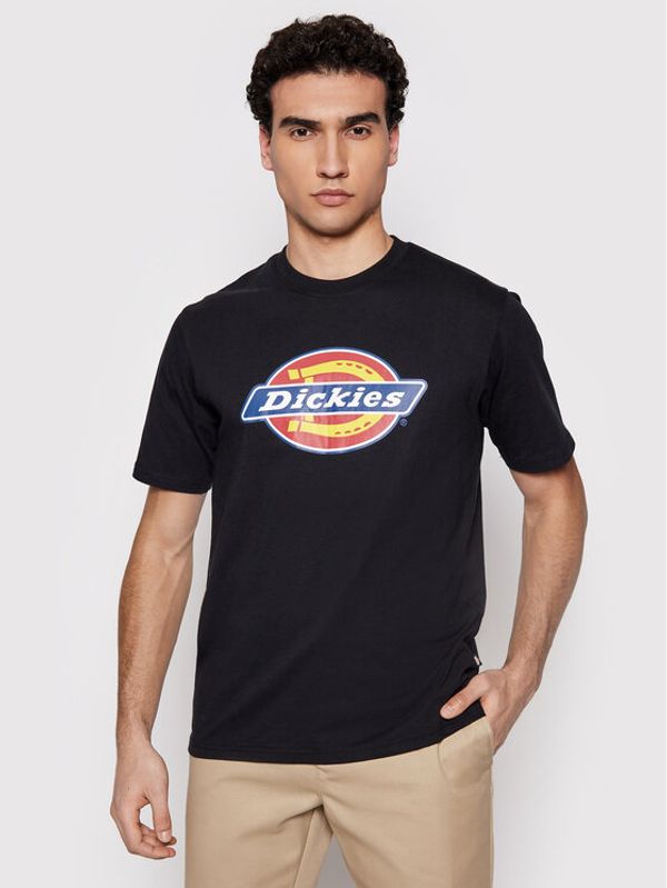 Dickies Dickies T-shirt Icon Logo DK0A4XC9BLK1 Crna Regular Fit