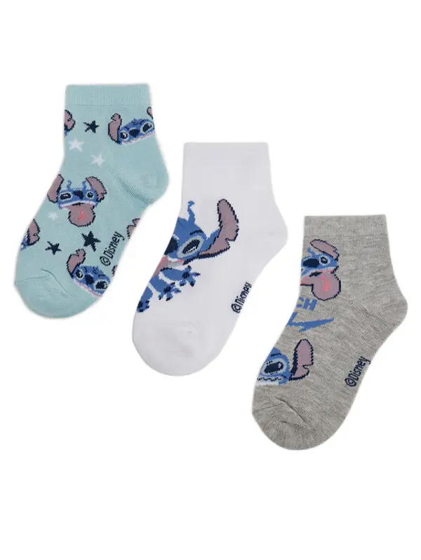 Disney Classics Disney Classics Duge čarape ACCCS-SS25-349DCLS(3-PACK) Bijela