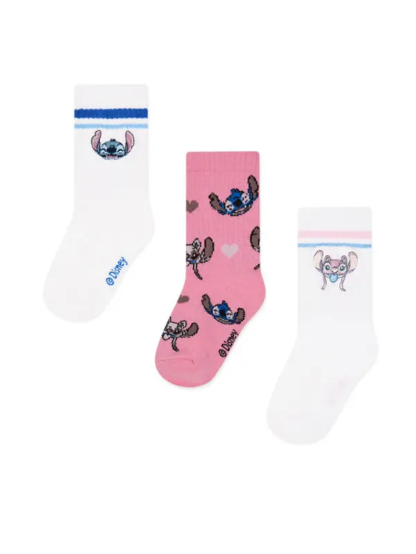 Disney Classics Disney Classics Duge čarape ACCCS-SS26-102DCLS(3-PACK) Bijela