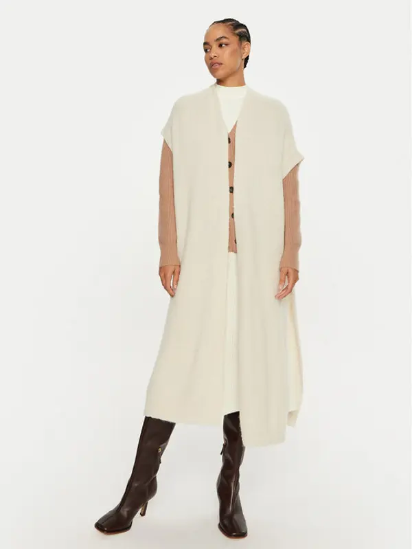 Dixie Dixie Kardigan M277K007A Bijela Relaxed Fit