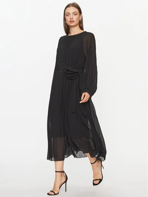 Dixie Dixie Koktel haljina A319Z029A Crna Relaxed Fit
