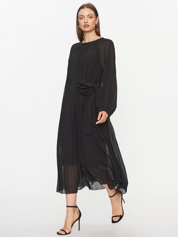 Dixie Dixie Koktel haljina A319Z029A Crna Relaxed Fit