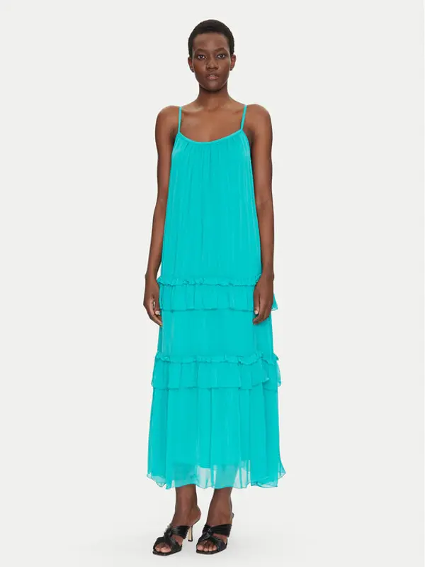 Dixie Dixie Ljetna haljina A207W018A Tirkizna Regular Fit