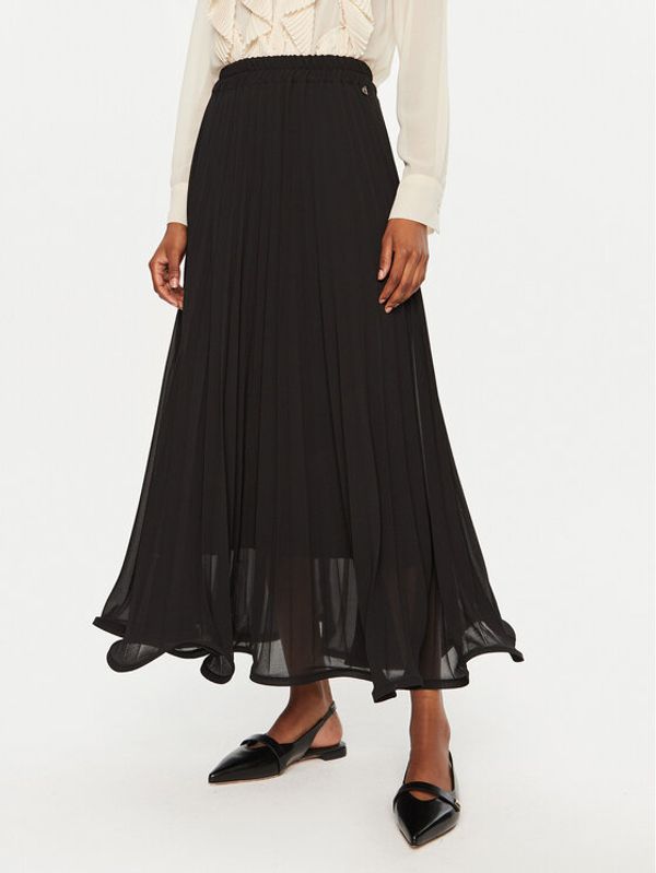 Dixie Dixie Plesirana suknja G319K017A Crna Regular Fit