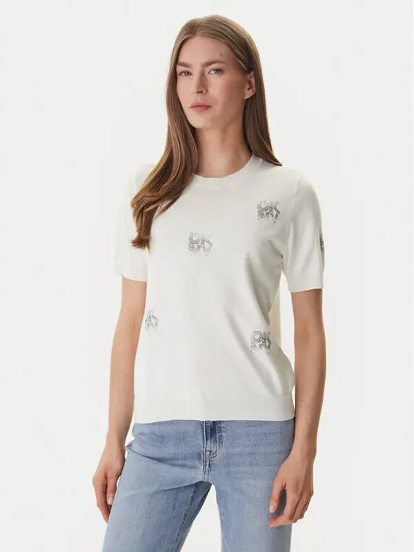 DKNY DKNY Džemper DJ6R0242 Écru Regular Fit
