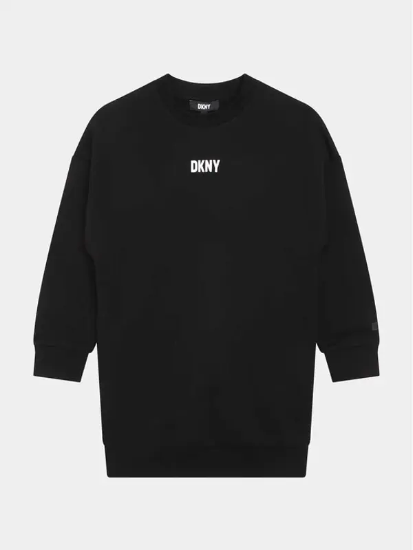 DKNY DKNY Džemper haljina D32894 D Crna Regular Fit