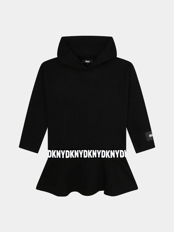 DKNY DKNY Džemper haljina D32905 S Crna Regular Fit