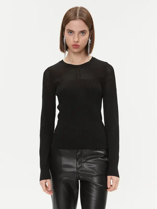 DKNY DKNY Džemper P3GSBK42 Crna Regular Fit