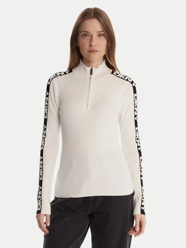 DKNY DKNY Džemper P5MSAY01 Écru Slim Fit