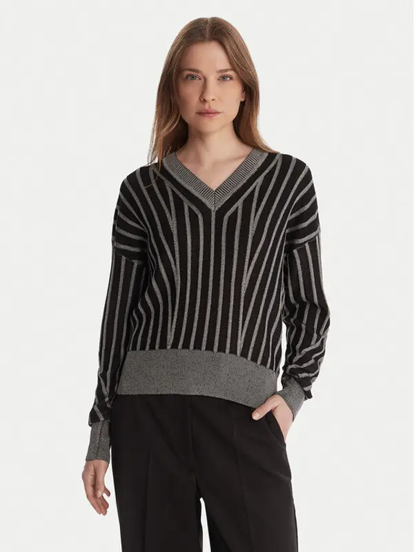 DKNY DKNY Džemper P5MSDZ52 Siva Regular Fit