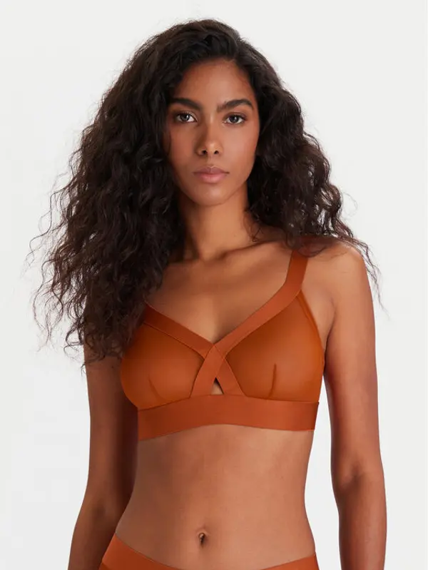 DKNY DKNY Grudnjak bez žice DK4084 Smeđa