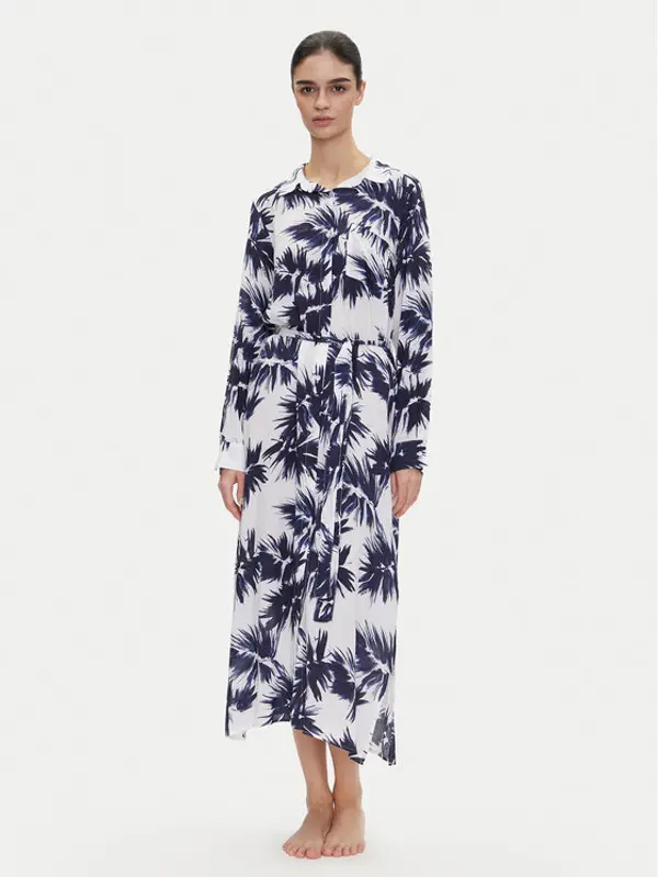 DKNY DKNY Haljina košulja YI00052 Tamnoplava Regular Fit