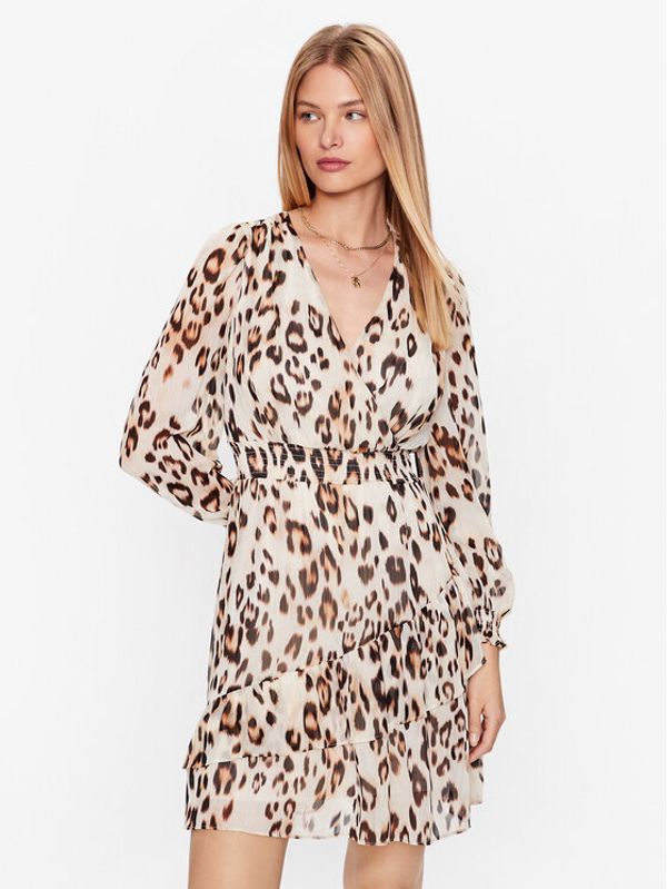 DKNY DKNY Haljina za svaki dan DD3F6583 Bež Regular Fit