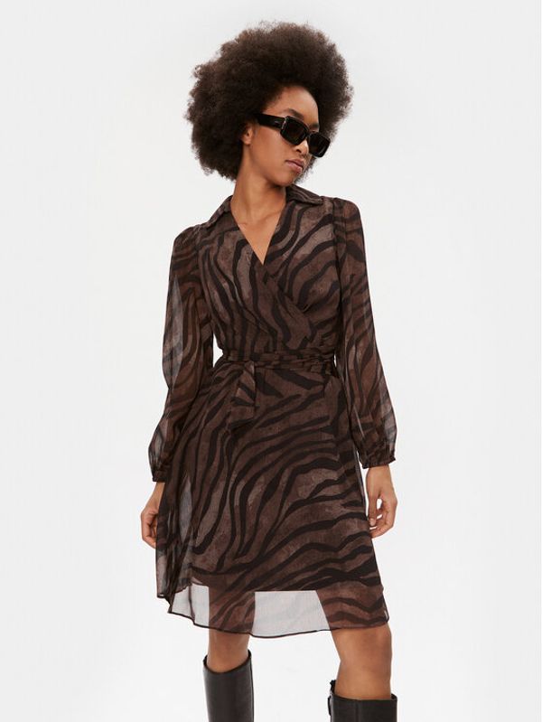 DKNY DKNY Haljina za svaki dan DD3G6447 Smeđa Regular Fit