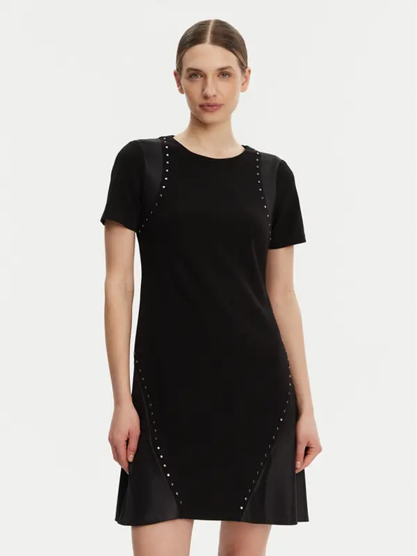 DKNY DKNY Haljina za svaki dan DD3J1489 Crna Slim Fit