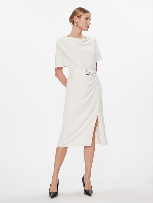 DKNY DKNY Haljina za svaki dan DD3J233A Écru Regular Fit