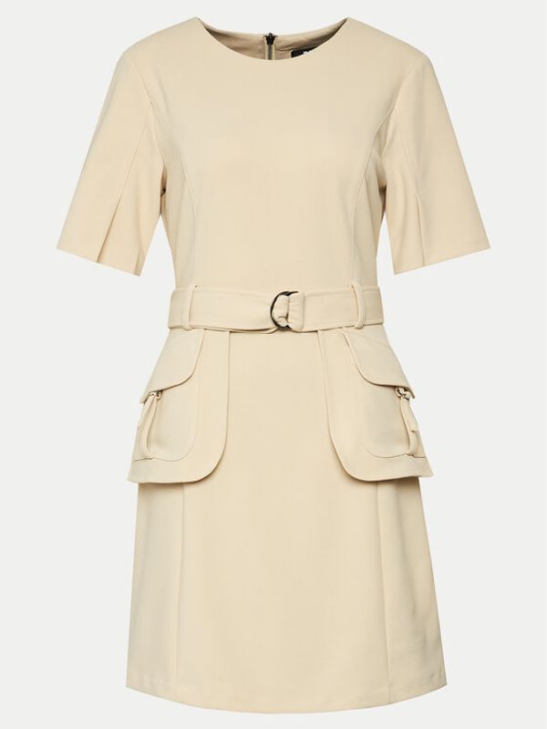 DKNY DKNY Haljina za svaki dan DD4A1522 Bež Slim Fit