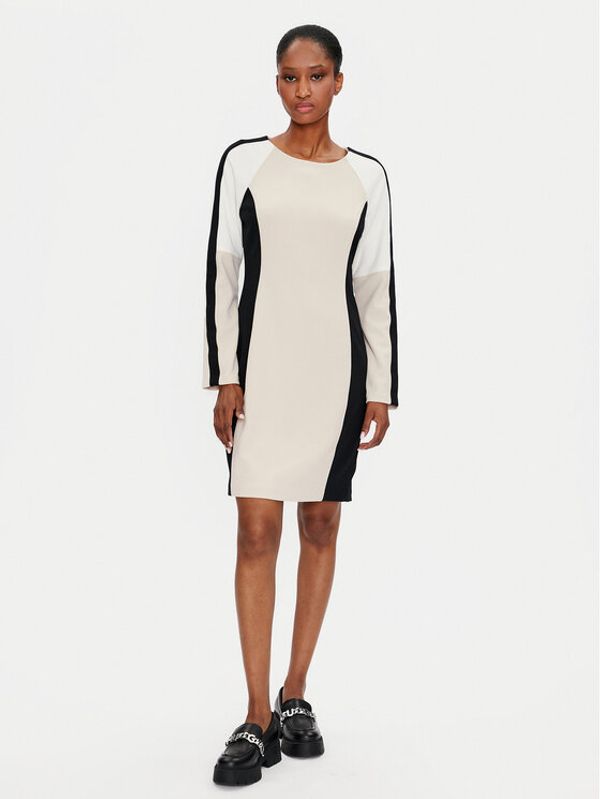 DKNY DKNY Haljina za svaki dan DD4E1B89 Bež Regular Fit