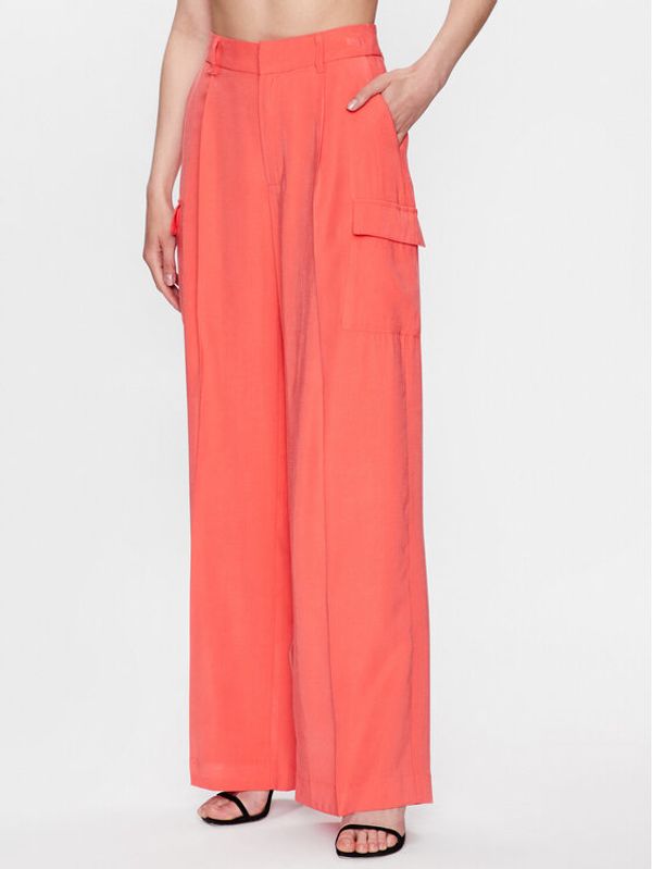 DKNY DKNY Hlače P3BKTR20 Koraljna Relaxed Fit