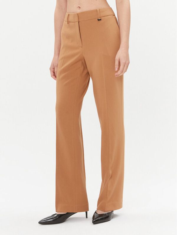 DKNY DKNY Hlače UG3PX097 Smeđa Regular Fit