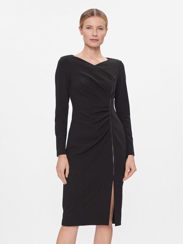 DKNY DKNY Koktel haljina DD3J1493 Crna Regular Fit