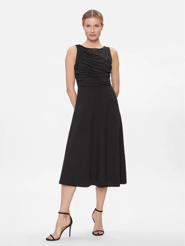 DKNY DKNY Koktel haljina DD3KP365 Crna Regular Fit