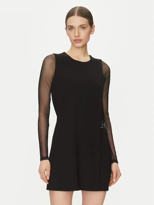 DKNY DKNY Koktel haljina DD4JBD29 Crna Regular Fit