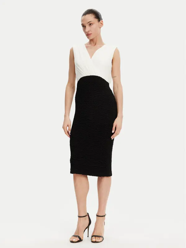 DKNY DKNY Koktel haljina DD4KWD80 Crna Slim Fit