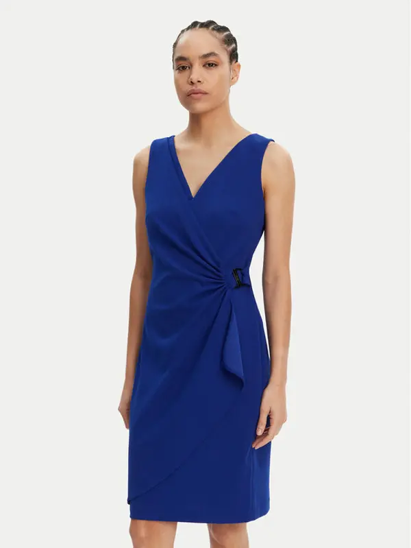 DKNY DKNY Koktel haljina DD5ACH15 Plava Slim Fit