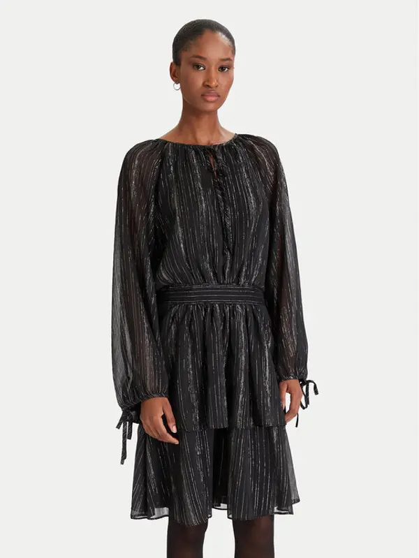 DKNY DKNY Koktel haljina DD5H1H71 Crna Regular Fit