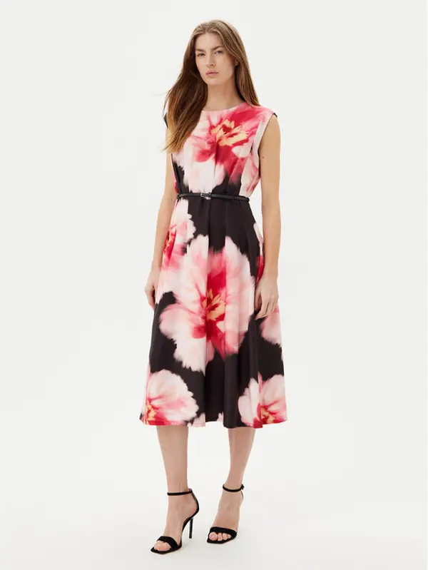 DKNY DKNY Koktel haljina DD5H2J04 Crna Regular Fit