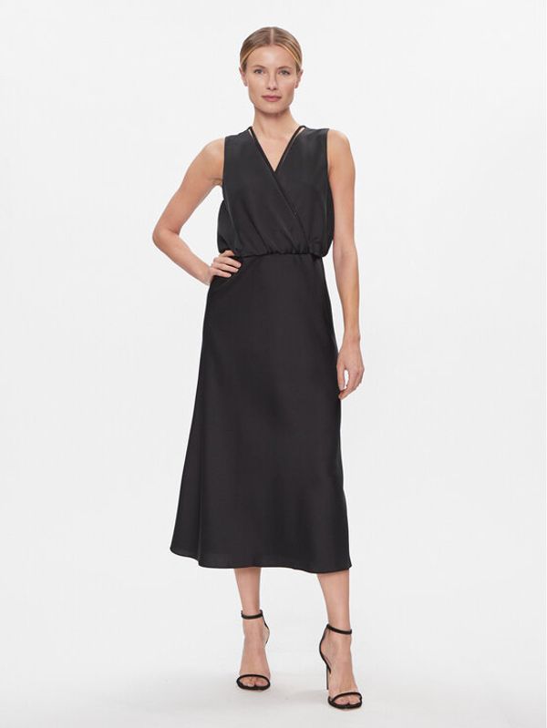 DKNY DKNY Koktel haljina P3JBNV06 Crna Regular Fit