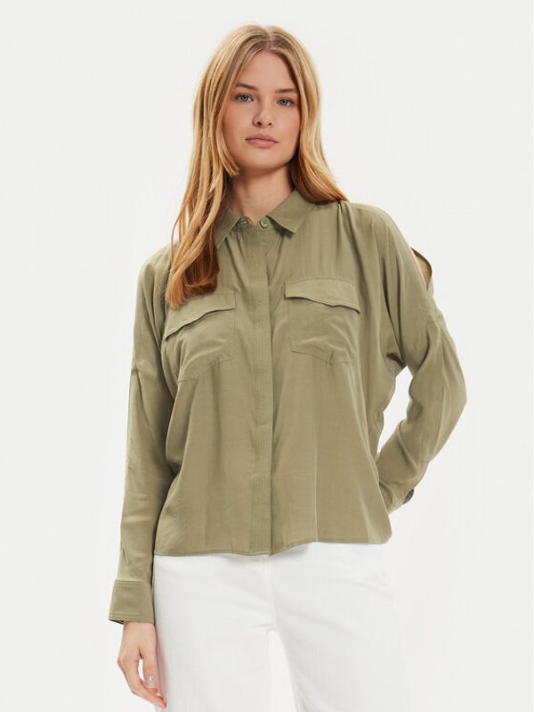 DKNY DKNY Košulja P4DM8X00 Zelena Regular Fit