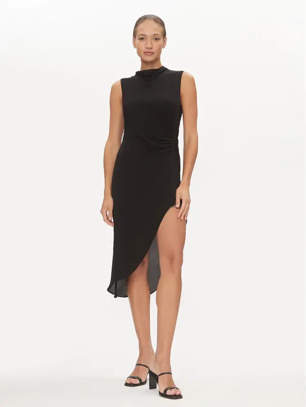 DKNY DKNY Ljetna haljina D2A4B3AR Crna Regular Fit